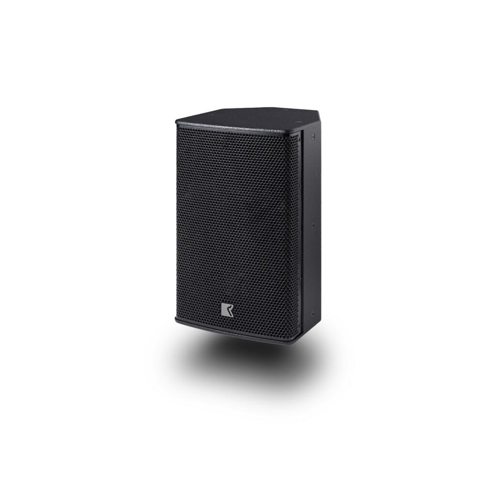 Two-way self-powered loudspeaker
Components: 1 x 10″, 1 x 1.75″
Directivity: 80° x 60°