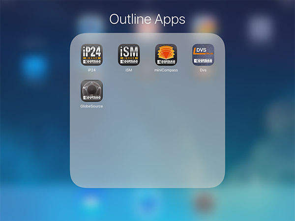 iPad 어플리케이션 
Outline iMode 디바이스 컨트롤
(DVS, iSPm iSM, miniCompass iSP, iP24